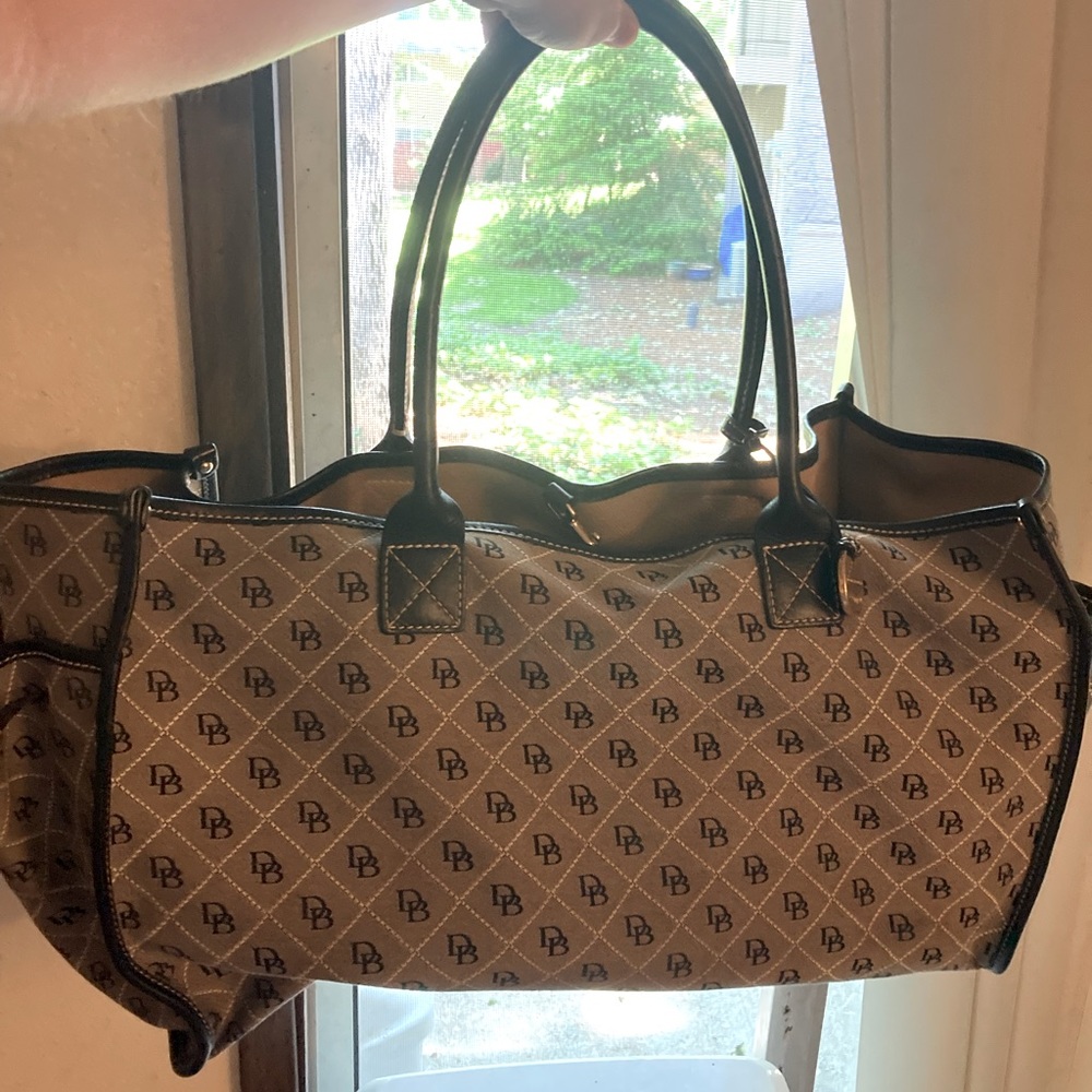 Dooney and Bourke Monogram Canvas Tote Bag